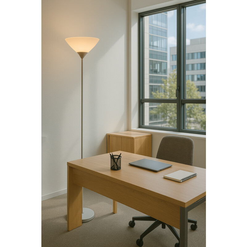 Lampara De Pie Moderna Minimalista Quebec Led Blanco