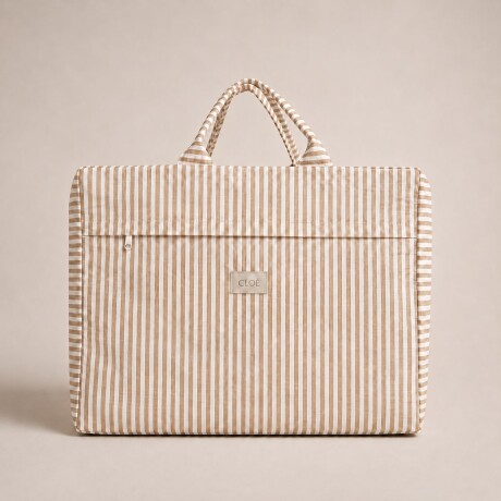 Set Valija para el Parto Stripes Camel