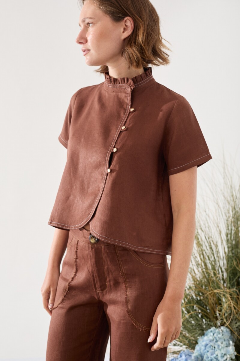 PRE VENTA BLUSA NUBE Chocolate