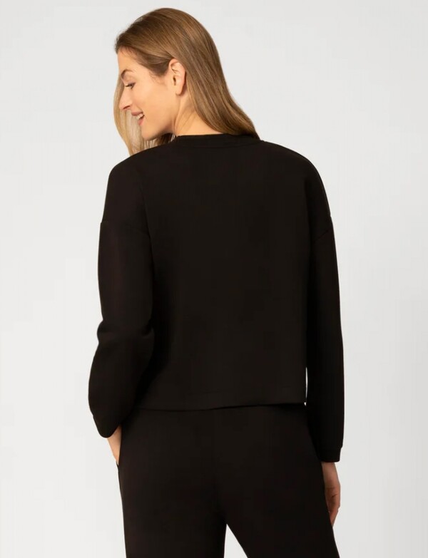 Buzo Detalle Crochet NEGRO