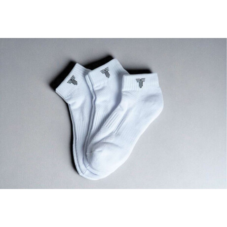 Medias Tripack Soquete Unisex Blanco