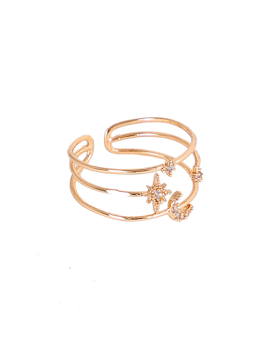 Anillo Con Strass 