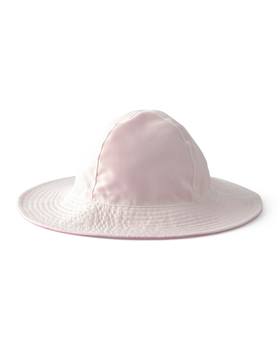 Capelina reversible, rosa y blanco 