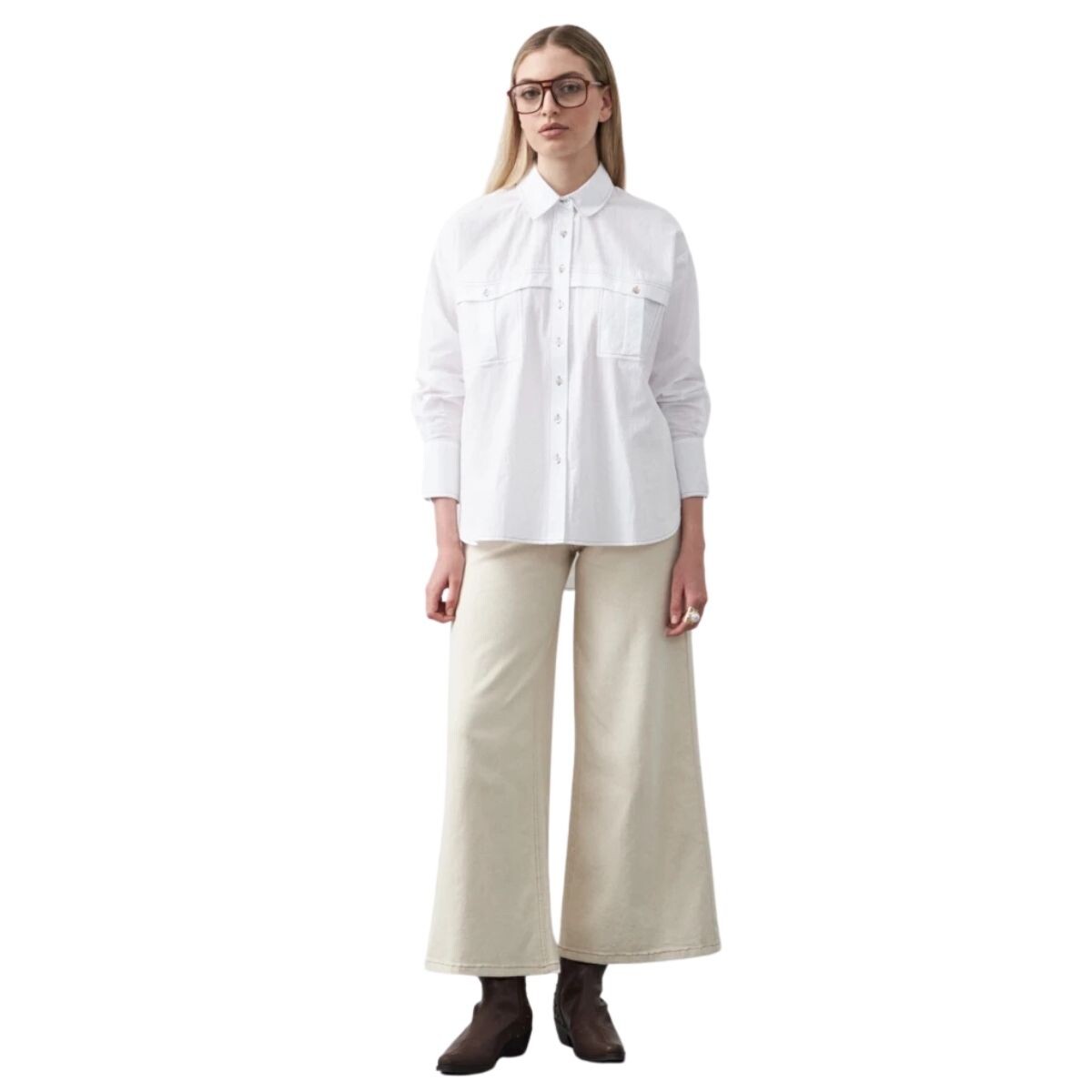 CAMISA EVIE XS-XL - BLANCO 