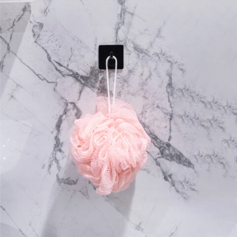 Gancho de acero autoadhesivo negro para baño Gancho De Acero Autoadhesivo Negro Para Baño