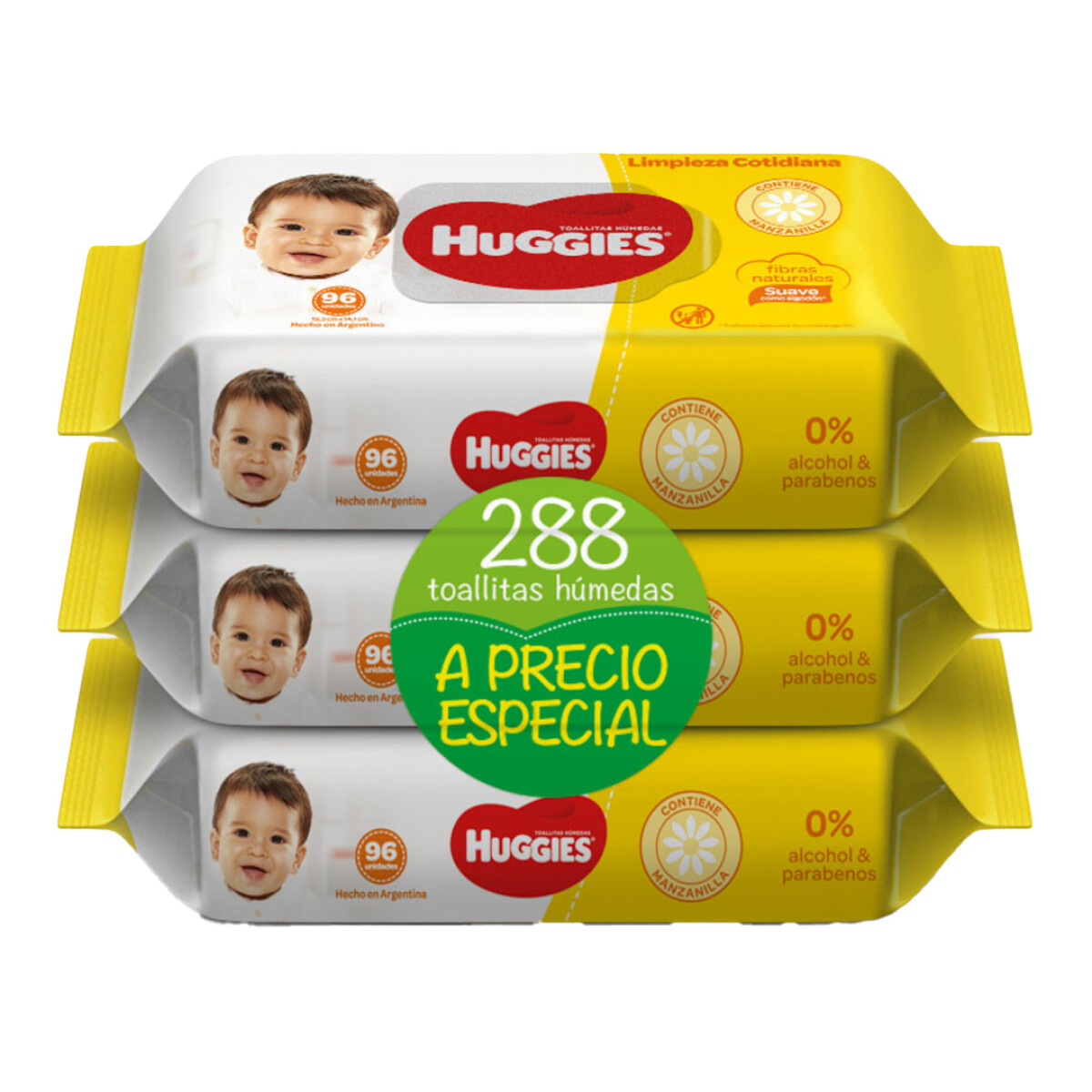 Pack 3 Toallitas de Limpieza Huggies 288U - 001 