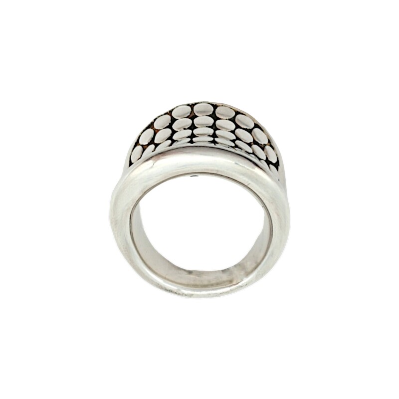 Anillo Puntos-Plata 925 Inflada-Sin Piedra-AN3120 sinpiedra