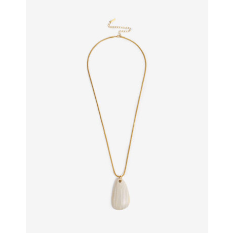 Collares Largos Piedra Dorado oro cepillado mate