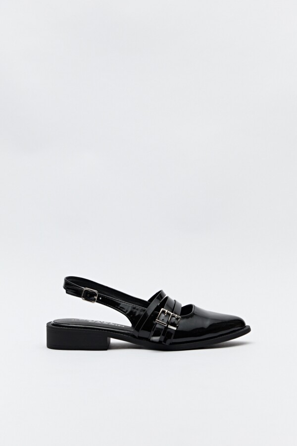 ZUECO FROGS Charol Negro