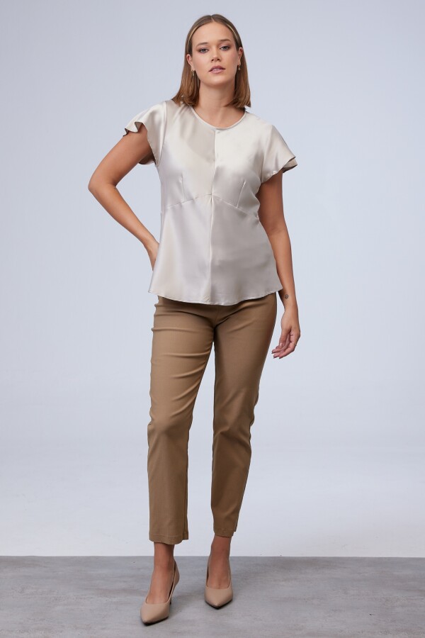 Blusa Saten BEIGE