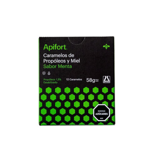 Apifort x12 caramelos Sabor menta