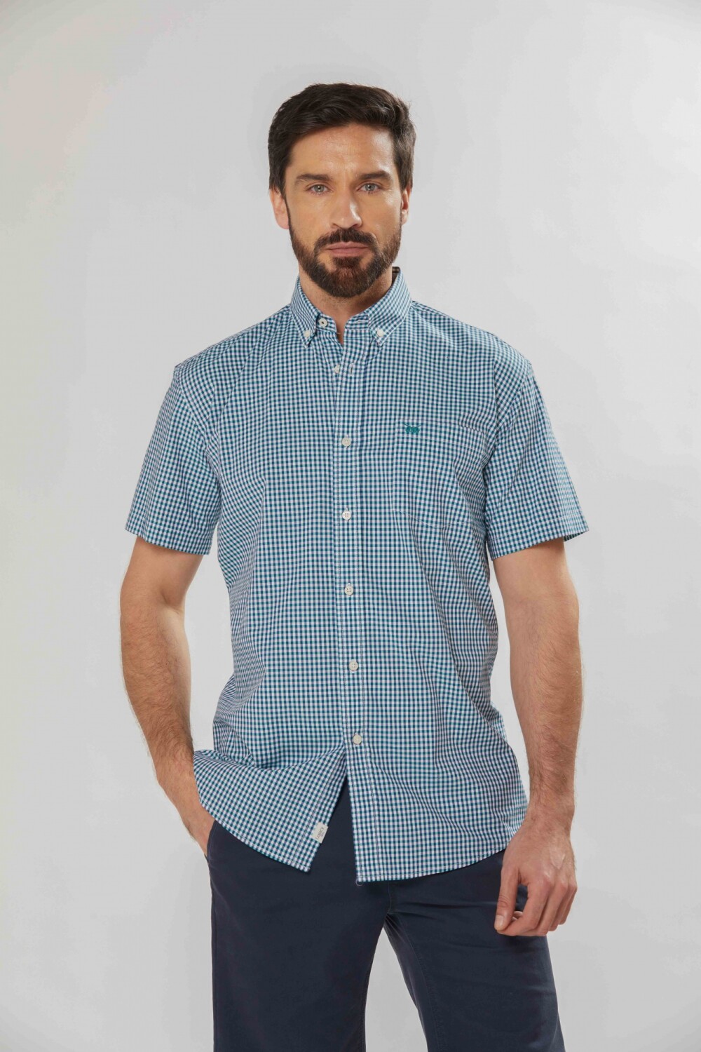 CAMISA A CUADROS Verde
