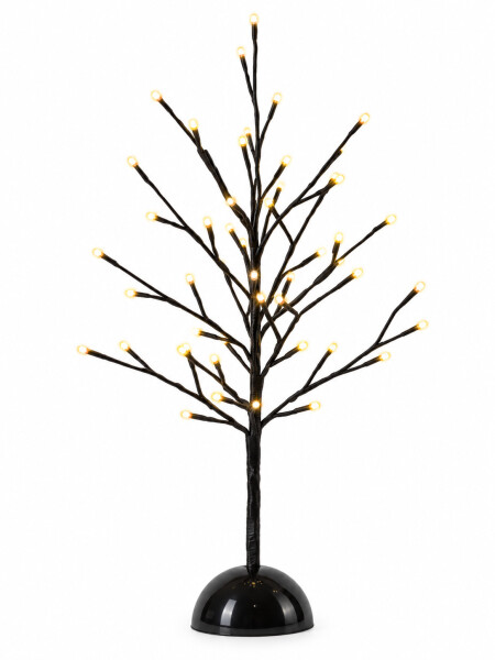 ARBOL MINIMALISTA CON LUCES LED MARRON