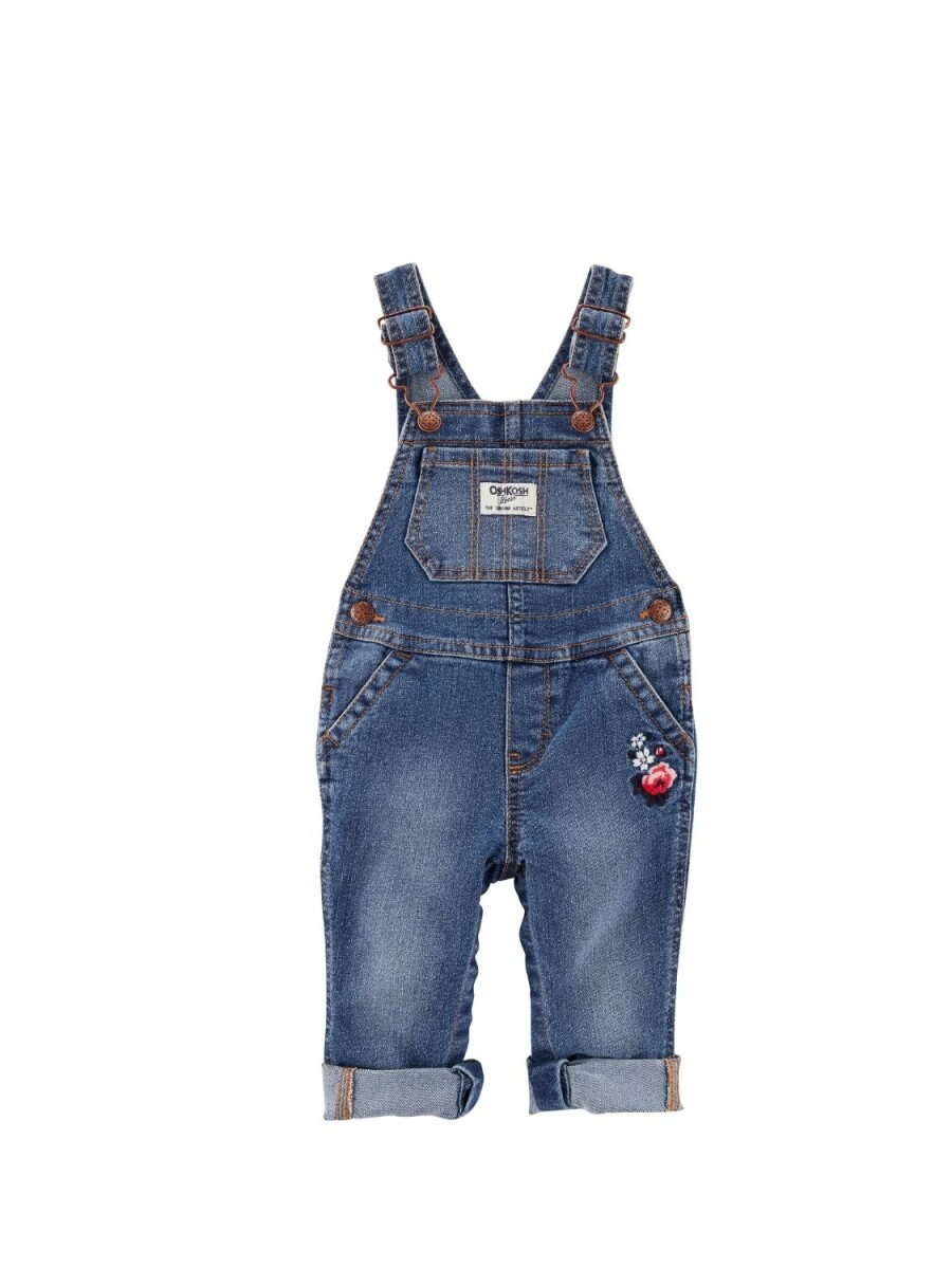 Enterito Oshkosh de Jean con Bordado - AZUL 