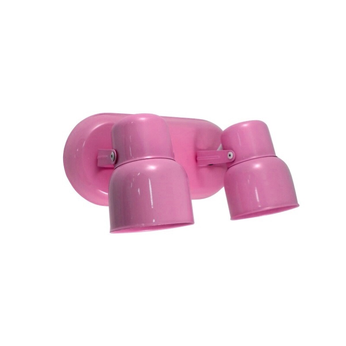 APLIQUE 2 LUCES CARILO E27 ROSADO 