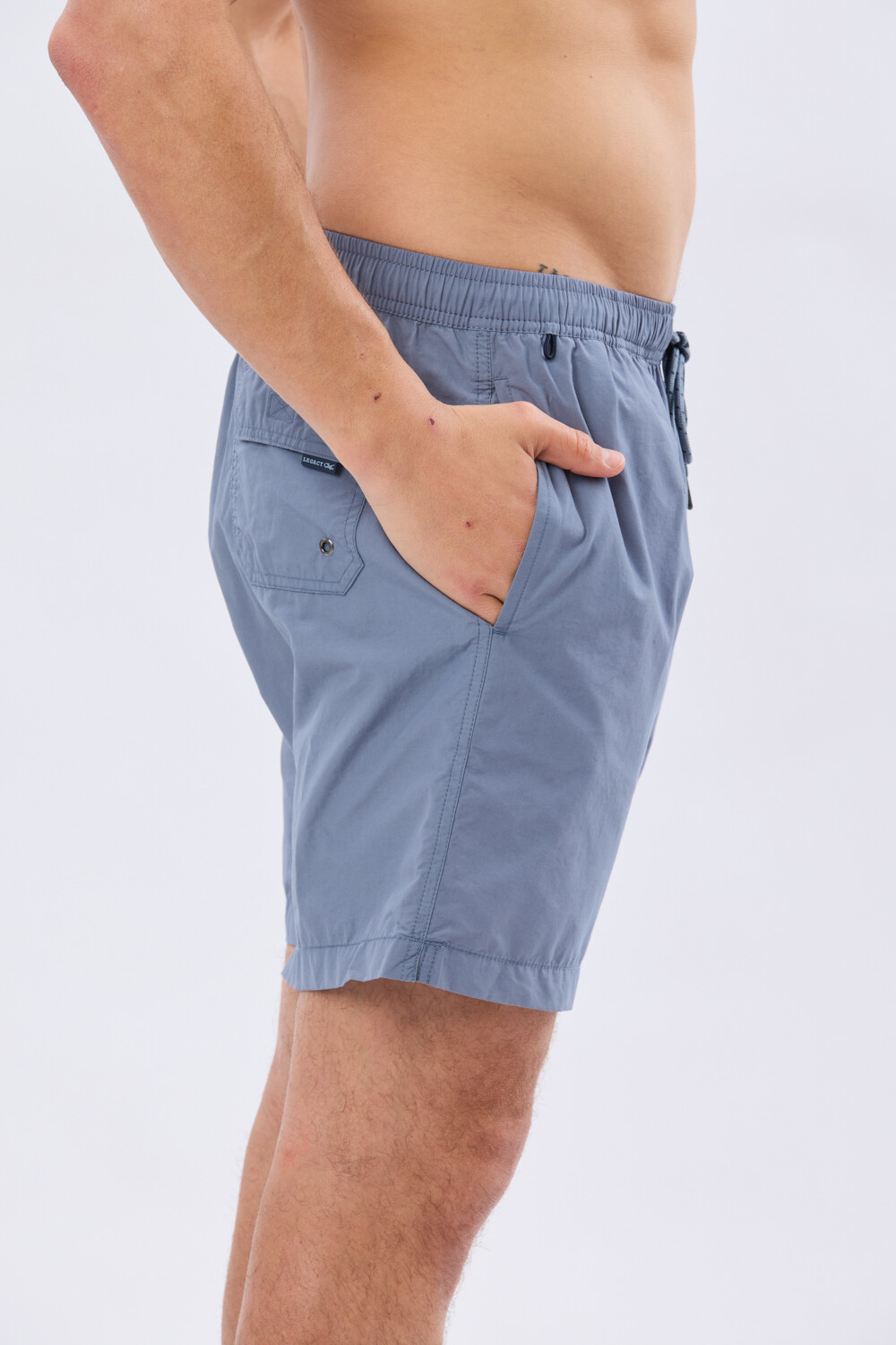 SHORT DE BAÑO LISO Piedra