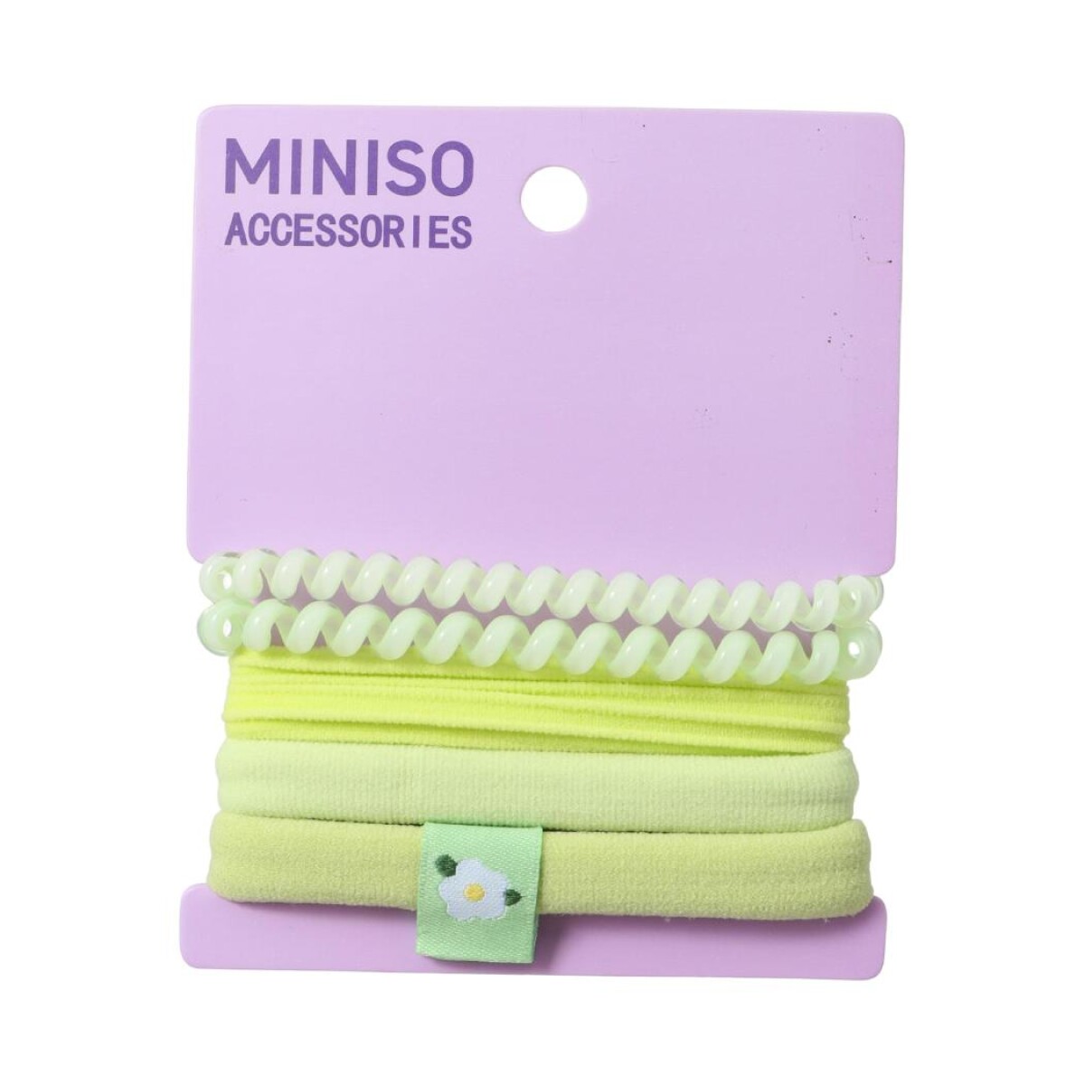 Goma de cabello girly 5pcs - verde 