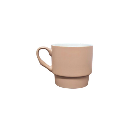 Taza Cerámica Pastel con Base Ancha – 350ml Beige