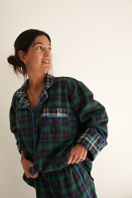 Sleepwalker Pijama Woman Verde / Turquesa