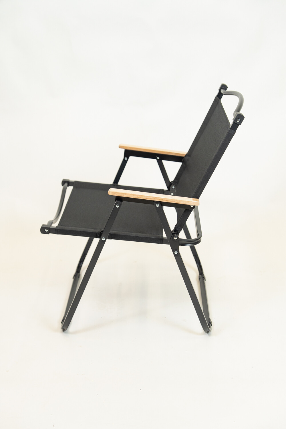 Silla Playa Plegable Alta Negro