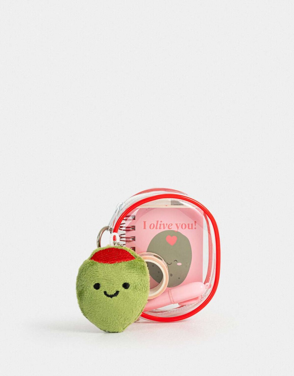 Mini Set De Librería ''i Olive You'' - Combinacion Multicolor 