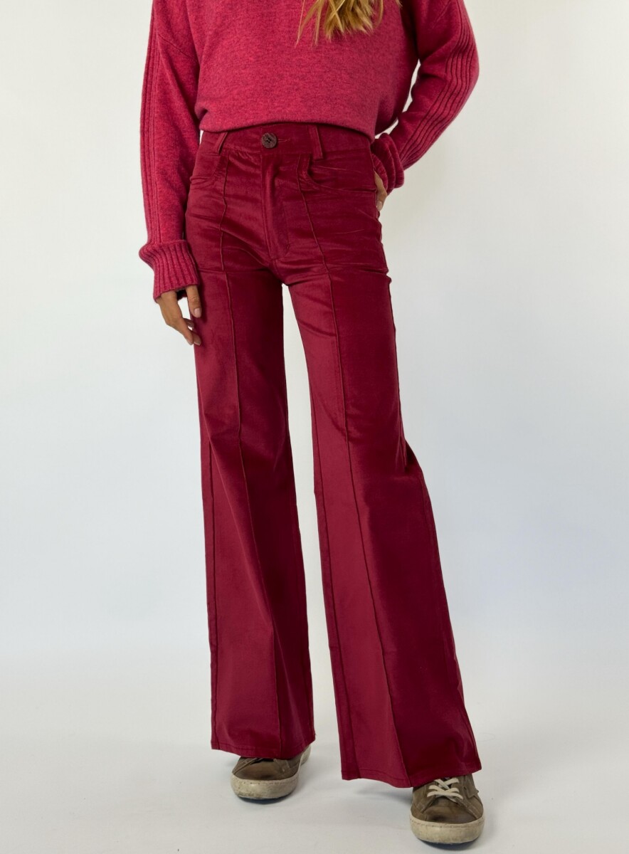 PANTALON PANA LISA FIORENZA - BORDEAUX 