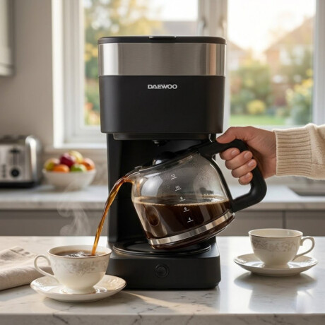Cafetera electrica Daewoo 1.5 Lts. | Antigoteo | Color negro Cafetera electrica Daewoo 1.5 Lts. | Antigoteo | Color negro