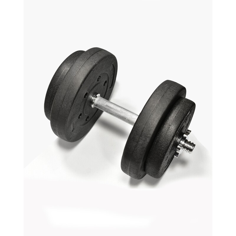 Kit 1 mancuernas cromadas + 10 kgs de pesas 4x2.5Kg
