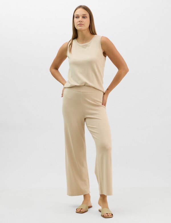 Musculosa Tejida BEIGE