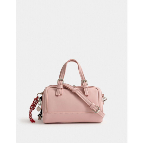 Cartera Bowling Con Charm Rosa Viejo