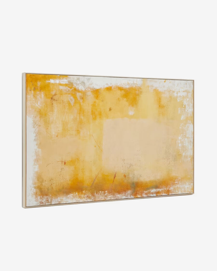 Cuadro abstracto Selnar amarillo 200 x 120 cm