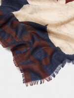 Pañuelo Estampado Con Lã multicolor