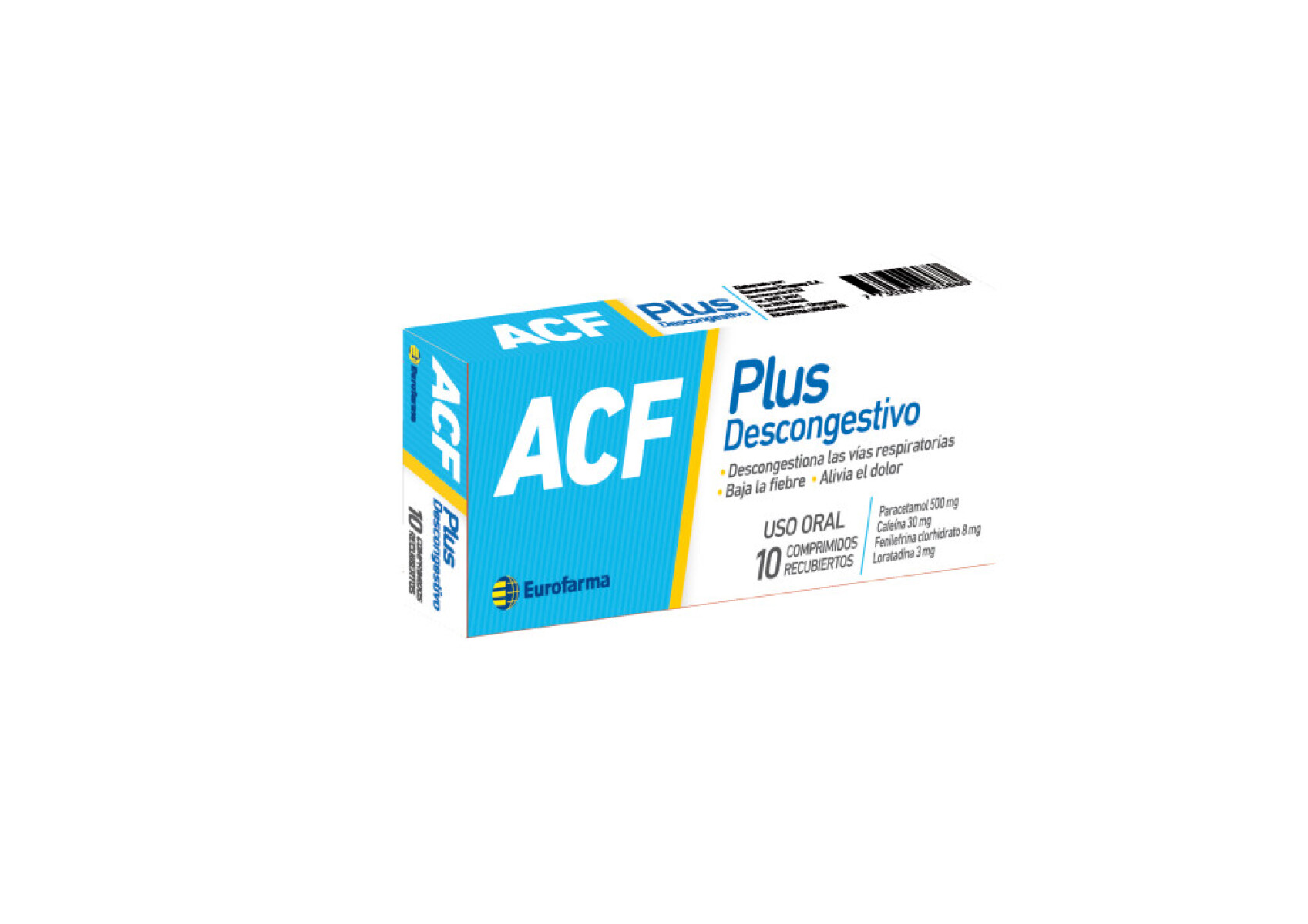 ACF Plus Descongestivo 10 Comprimidos 