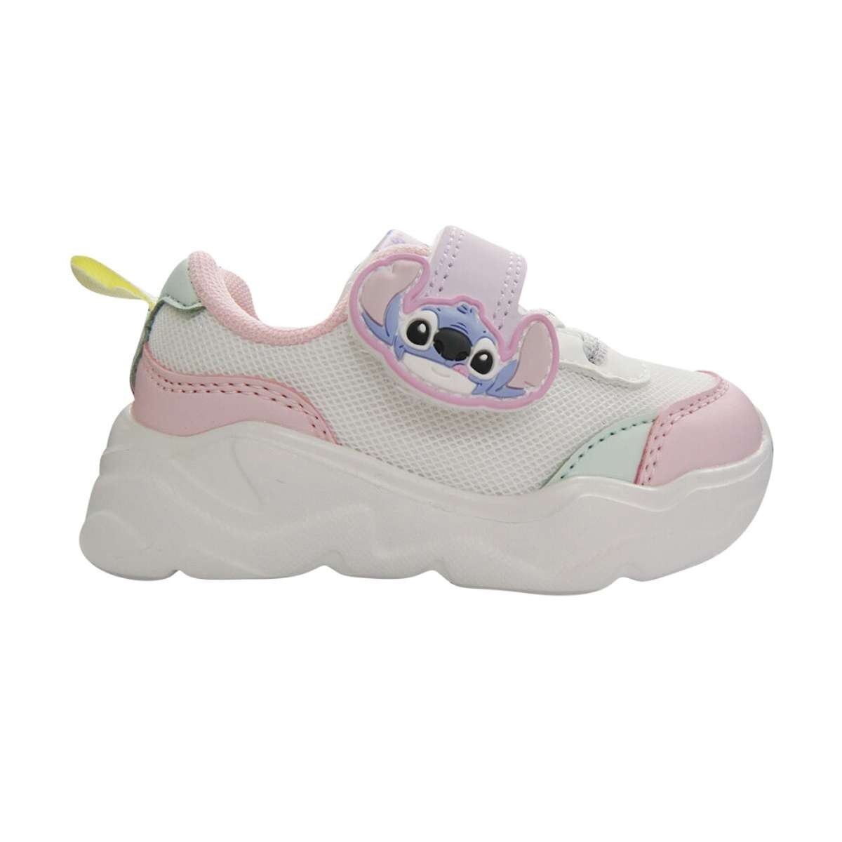 Calzado Deportivo con Cordones Stitch Talle 20-25 - Blanco 