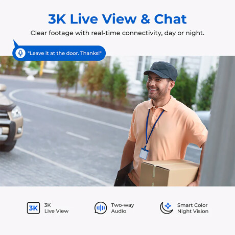Cámara Inalámbrica Xiaomi Imilab Ec6 Día Noche Ip65 3K 360° 001