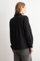 Camisa frente broderie negro
