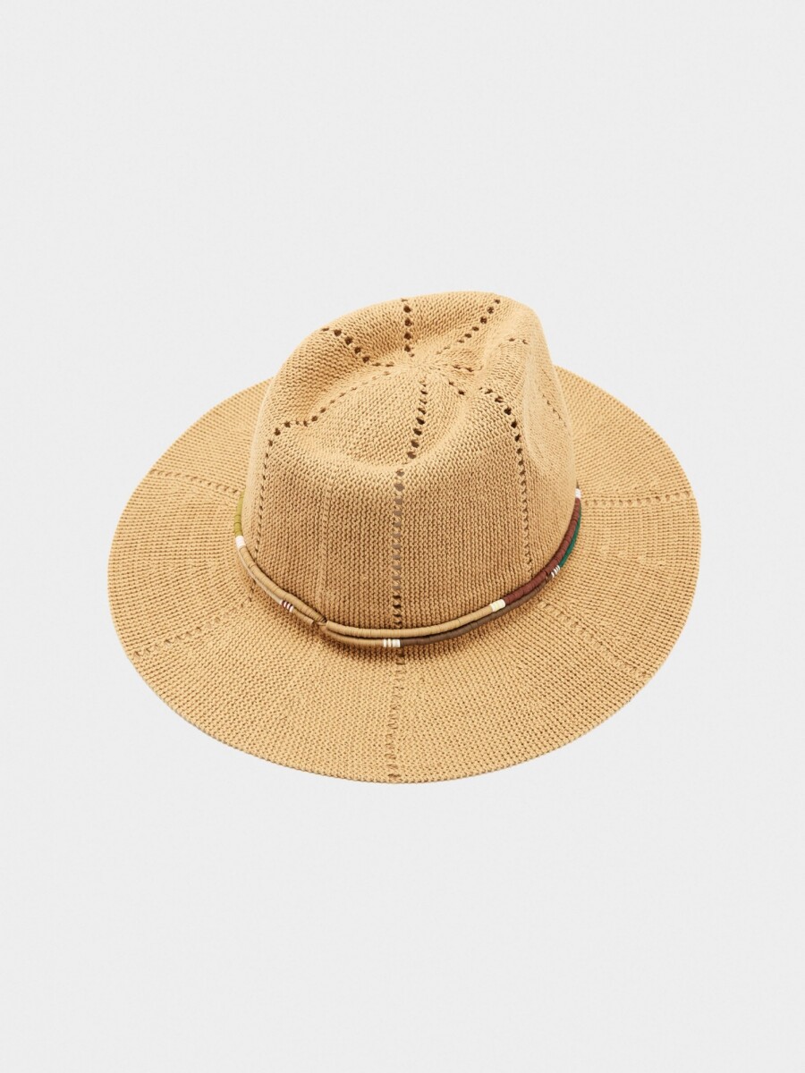 Sombrero De Punto Con Detalle De Cuentas multicolor