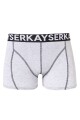 Boxer infantil liso 10 al 16 Gris melange