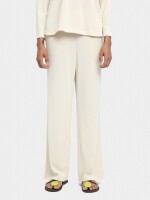 Pantalón Fluido Con Cintura Elástica Toque Suave blanco