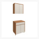 JUEGO MODULAR PARA COCINA INCLUYE AEREO Y BAJO MESADA GAMAS DE BEIGE
