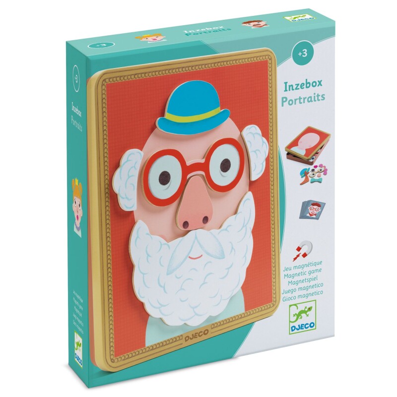 Juego Magnético Inzebox Caras Divertidas Djeco Juego Magnético Inzebox Caras Divertidas Djeco