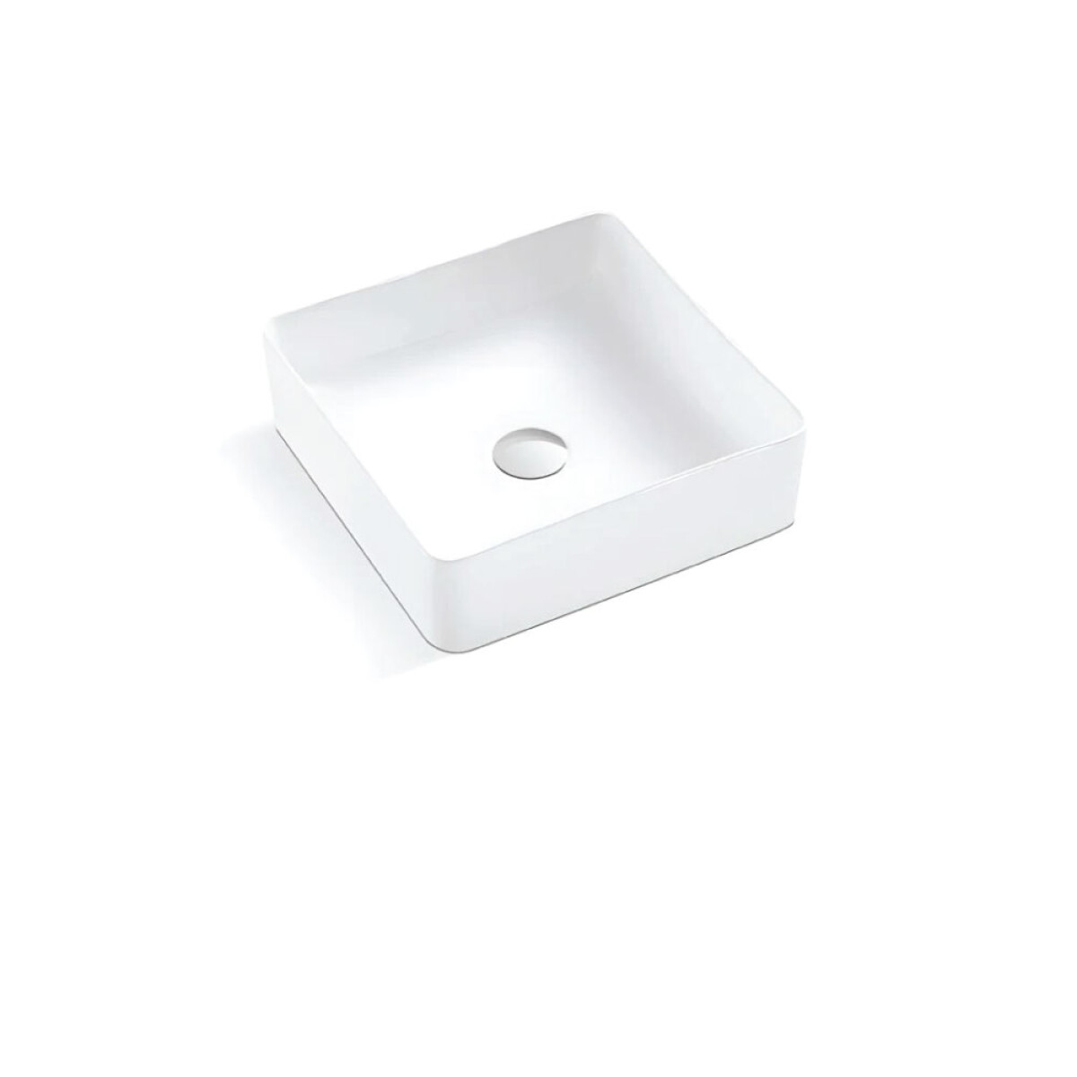 Lavatorio de Apoyo Cuadrado Blanco Línea Zoe 