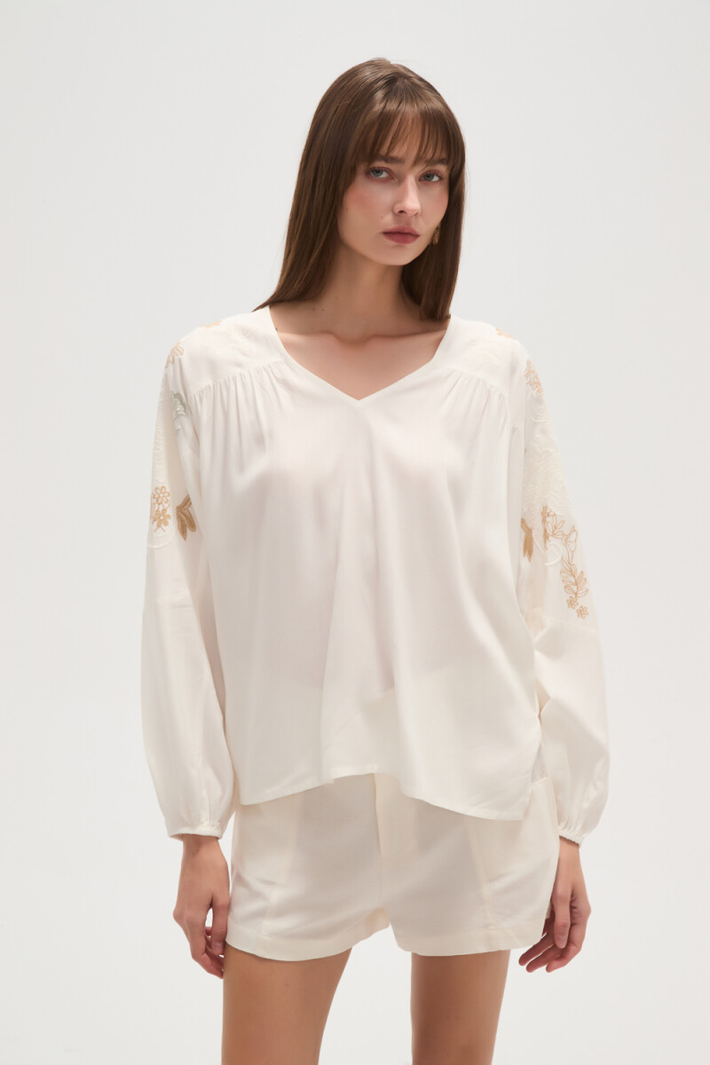 Blusa Cleo - Marfil / Off White 