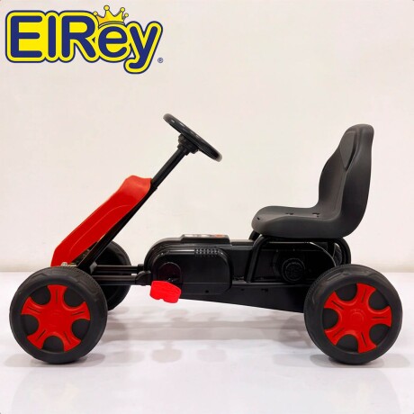 Auto Go Karting Pedal Infantil Cuatriciclo Carrera Rojo