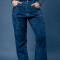 Leather Pant Azul gamuza