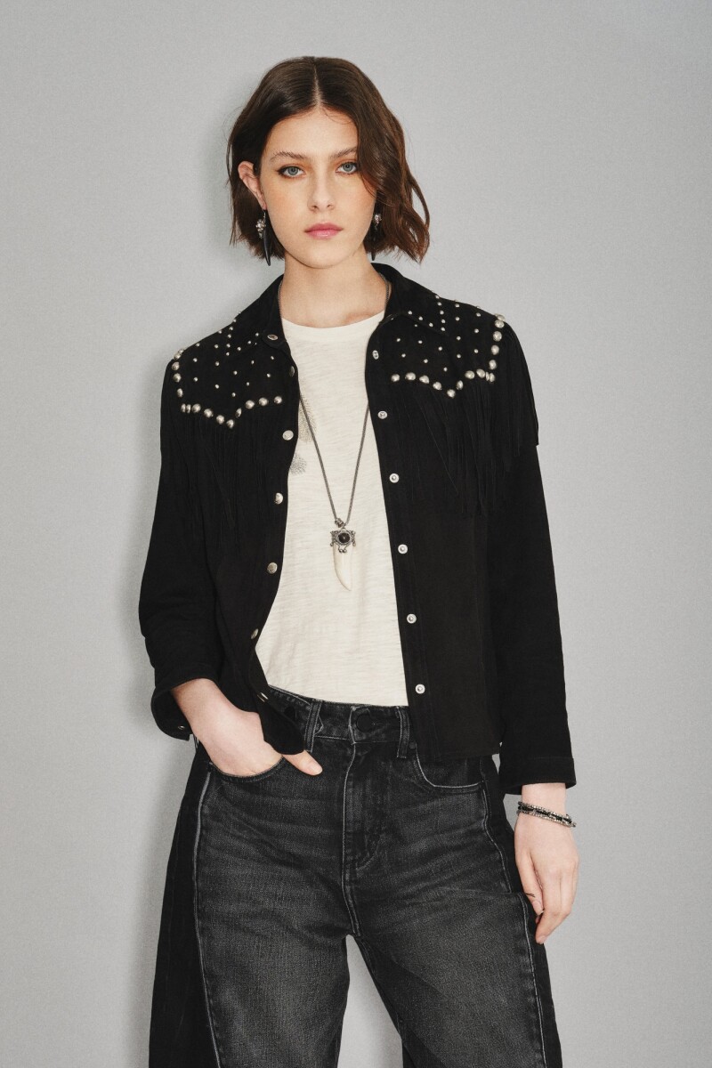 Camisa Bellota Studs Cuero 