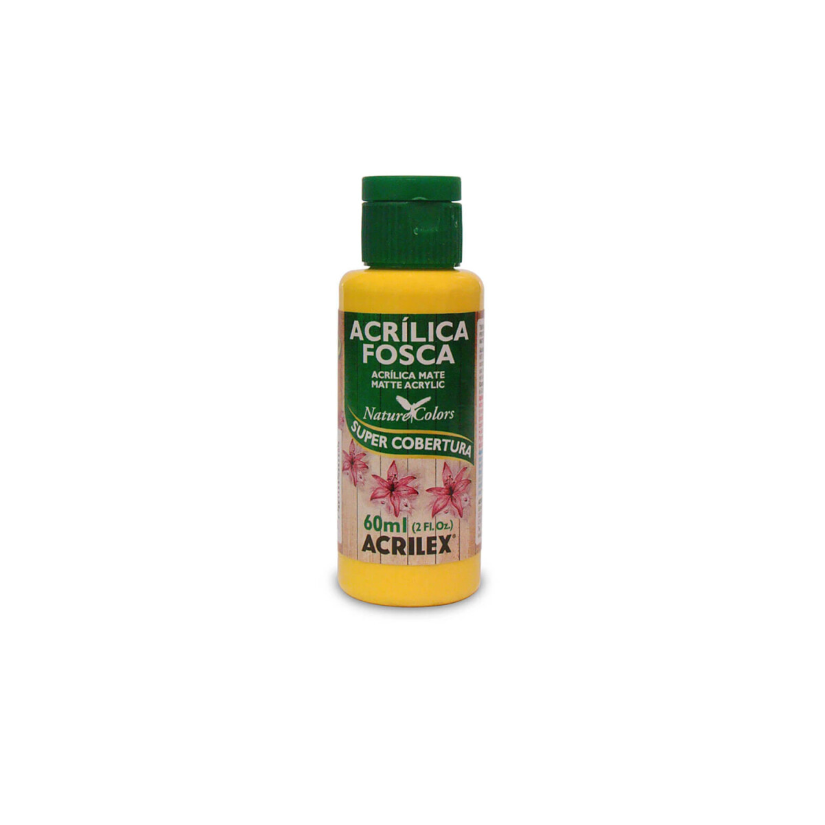 Pintura Acrílica Acrilex Mate 60 ml (Tonos Amarillos y Naranjas) - 505 Amarillo Oro 