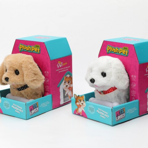 JUGUETE ELECTRÓNICO DE PELUCHE PARA CACHORROS (BICHON FRISE/GOLDEN RETRIEVER) JUGUETE ELECTRÓNICO DE PELUCHE PARA CACHORROS (BICHON FRISE/GOLDEN RETRIEVER)