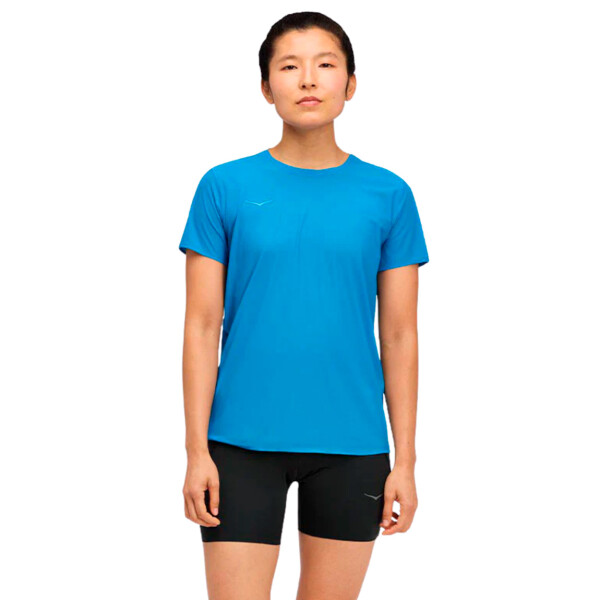 Hoka Airolite run Remera manga corta para mujer - Azul Azul