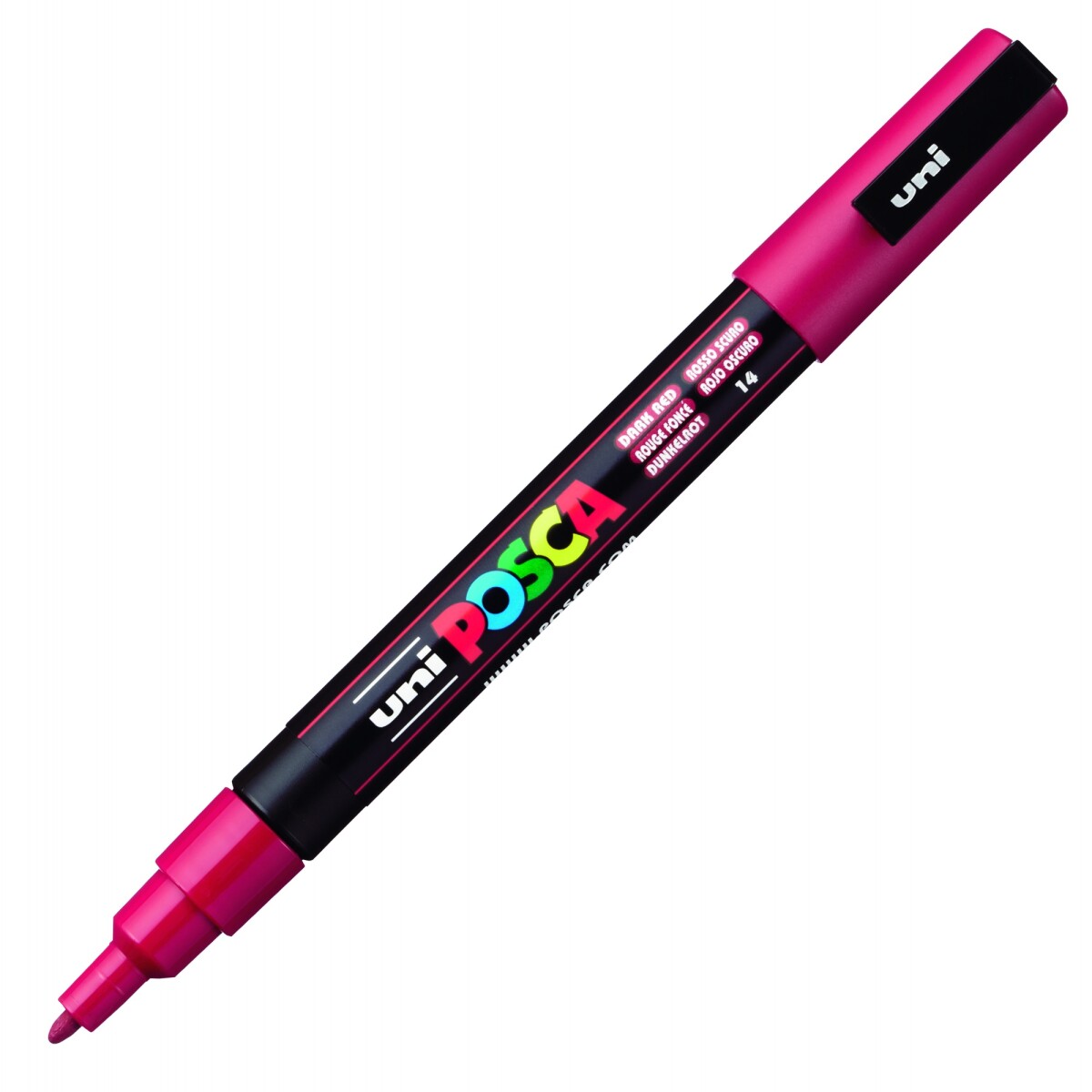 MARCADOR UNI POSCA 1.3 MM ROJO OSCURO 